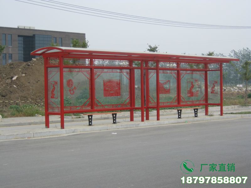 赤水中式金属古典公交候车亭