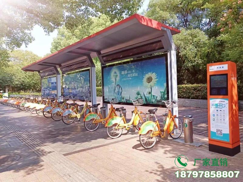 大方县城市中心智能共享单车候车棚